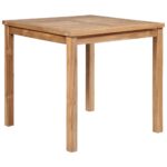 Garden Table 80x80x77cm Solid Teak Wood