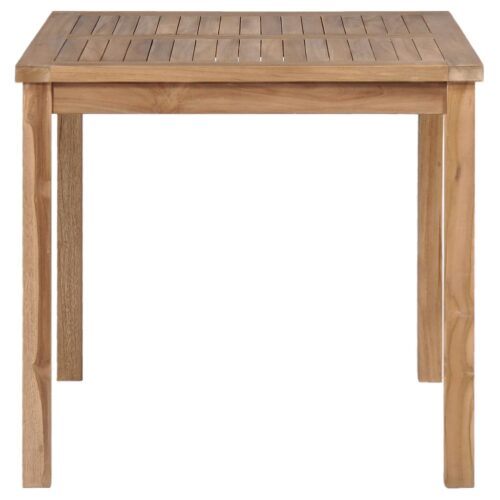 Garden Table 80x80x77cm Solid Teak Wood - Image 2