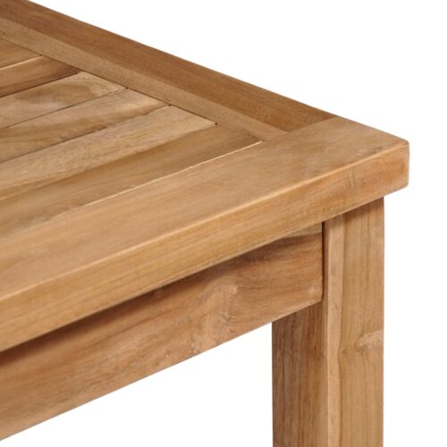 Garden Table 80x80x77cm Solid Teak Wood - Image 3