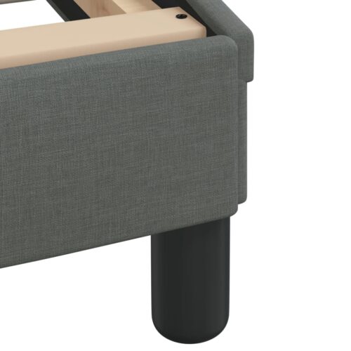 Bed Frame "Dover" Dark Grey 137x190cm Double Fabric - Image 7
