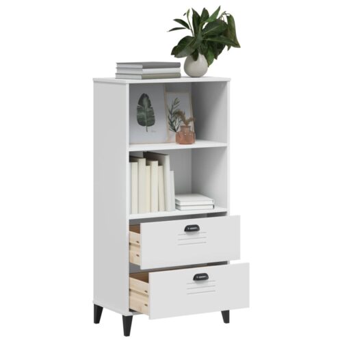 Bookcase VIKEN White 60x35x123cm Engineered Wood - Image 4