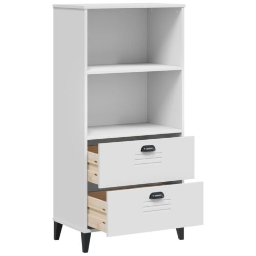 Bookcase VIKEN White 60x35x123cm Engineered Wood - Image 5
