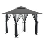 Gazebo with Sidewalls Anthracite 300x300x270cm Steel