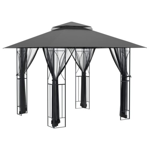 Gazebo with Sidewalls Anthracite 300x300x270cm Steel