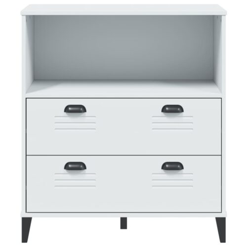Bookcase VIKEN White 80x40x90cm Engineered Wood - Image 6