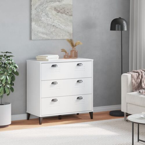 Drawer Cabinet VIKEN White Engineered Wood - Image 3