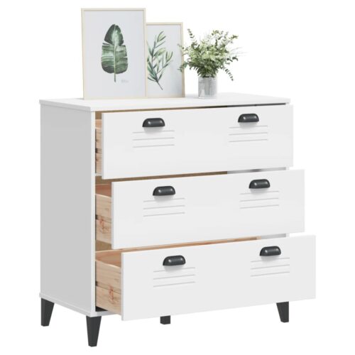 Drawer Cabinet VIKEN White Engineered Wood - Image 4