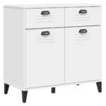 Sideboard VIKEN White 80x40x80cm Engineered Wood