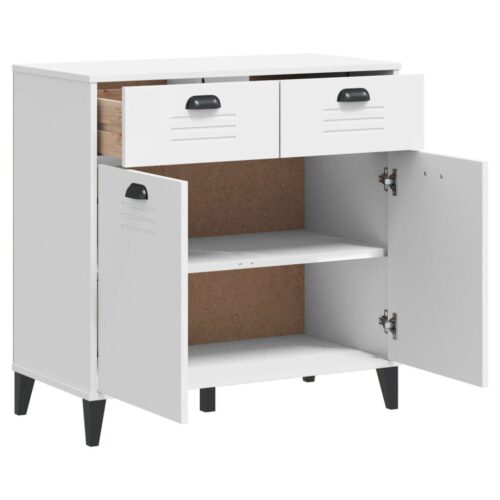 Sideboard VIKEN White 80x40x80cm Engineered Wood - Image 5