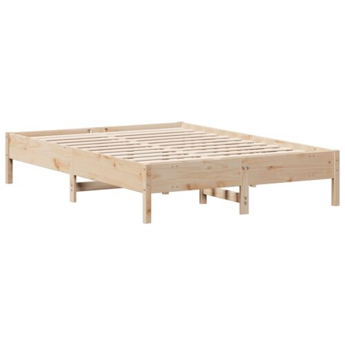 Bed Frame 150x200cm Solid Wood Pine - Image 6