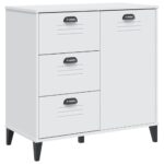 Sideboard VIKEN White 80x40x80cm Engineered Wood