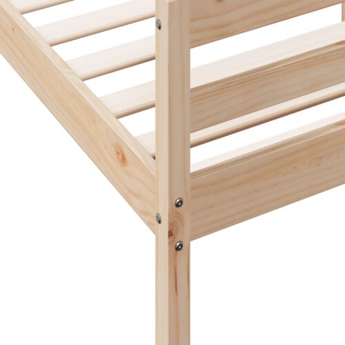 Bed Frame 137x187cm Double Solid Wood Pine - Image 7