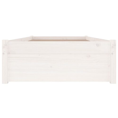 Bed Frame with Drawers White 90x190cm - Image 5