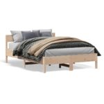 Bed Frame 150x200cm Solid Wood Pine