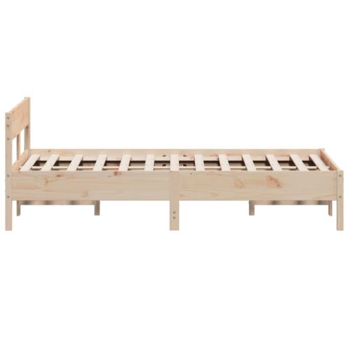 Bed Frame 150x200cm Solid Wood Pine - Image 5