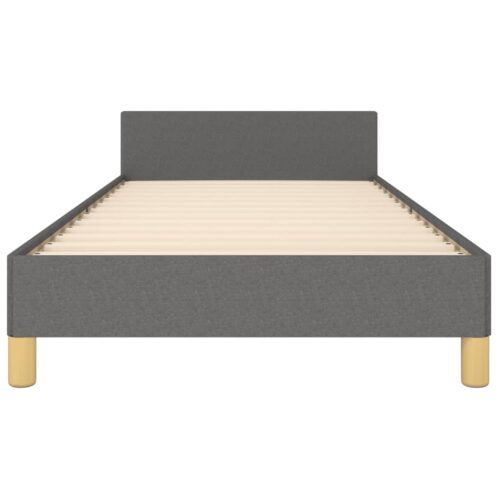Bed Frame Dark Grey 107x203cm King Single Size Fabric - Image 6