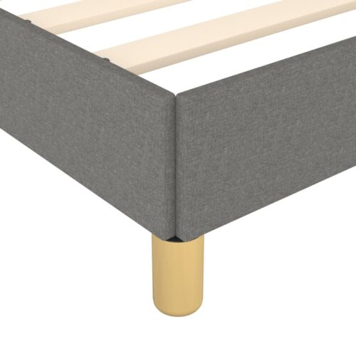 Bed Frame Dark Grey 107x203cm King Single Size Fabric - Image 8
