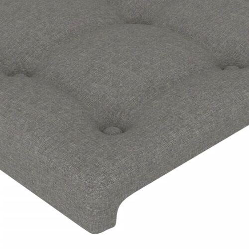 Bed Frame Dark Grey 107x203cm King Single Size Fabric - Image 10