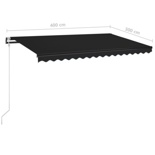 Automatic Retractable Awning 400x300cm Anthracite - Image 8