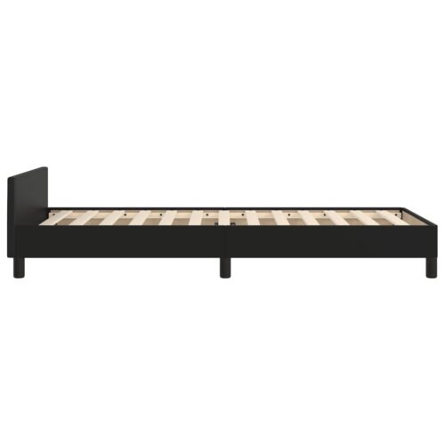 Bed Frame Black 107x203cm King Single Size Velvet - Image 7