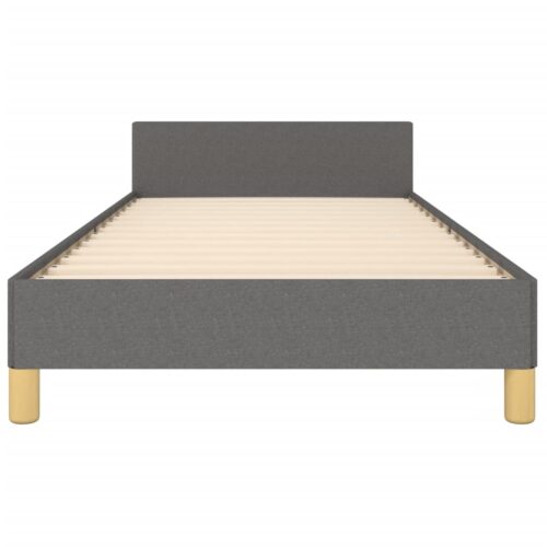 Bed Frame Dark Grey 107x203cm King Single Size Fabric - Image 6