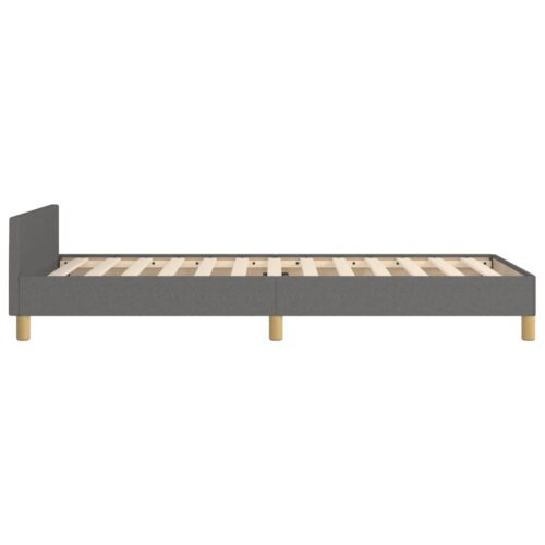 Bed Frame Dark Grey 107x203cm King Single Size Fabric - Image 7