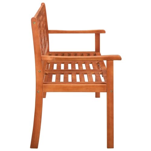 3-Seater Garden Bench with Cushion 150cm Solid Eucalyptus Wood - Image 4