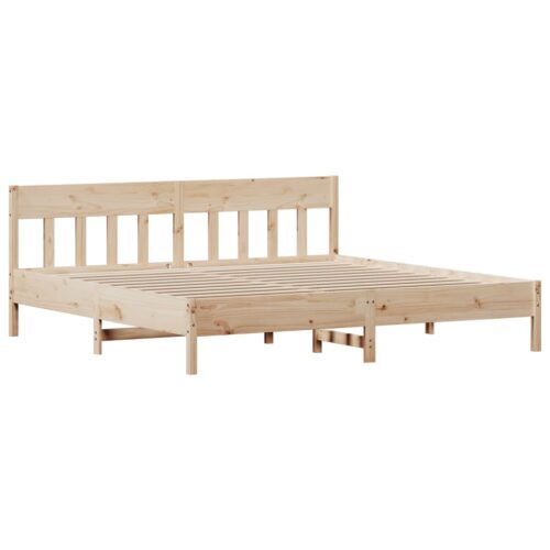 Bed Frame 183x203cm King Solid Wood Pine - Image 2