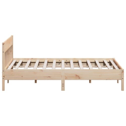 Bed Frame 183x203cm King Solid Wood Pine - Image 5