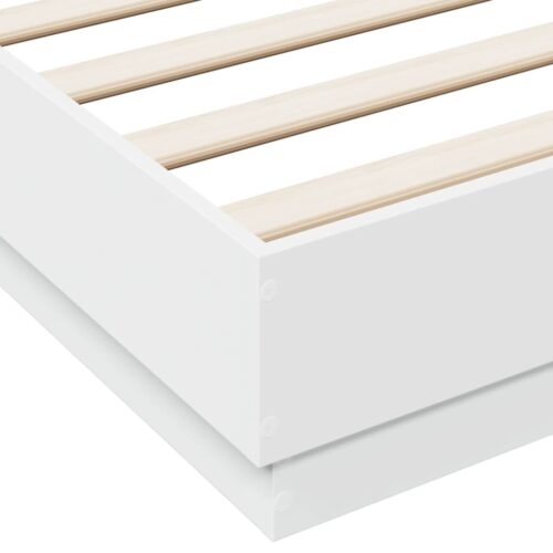 Bed Frame White 135x190cm - Image 6