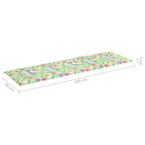 Garden Sun Lounger with Cushion Solid Acacia Wood - Image 11
