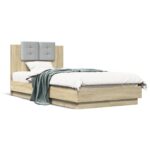 Bed Frame Sonoma Oak 90x190cm