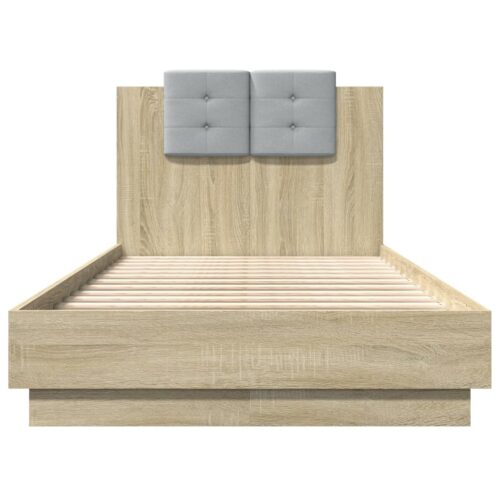 Bed Frame Sonoma Oak 90x190cm - Image 4