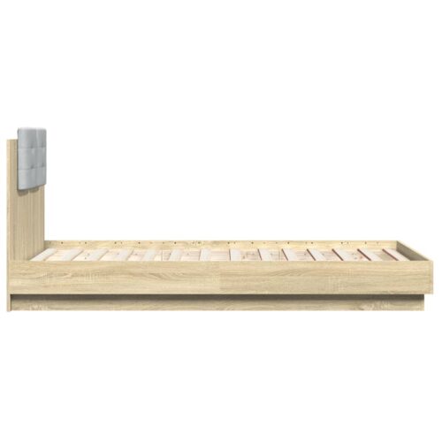 Bed Frame Sonoma Oak 90x190cm - Image 5