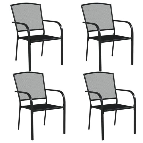 5-Piece Garden Dining Set Anthracite Steel - Image 4