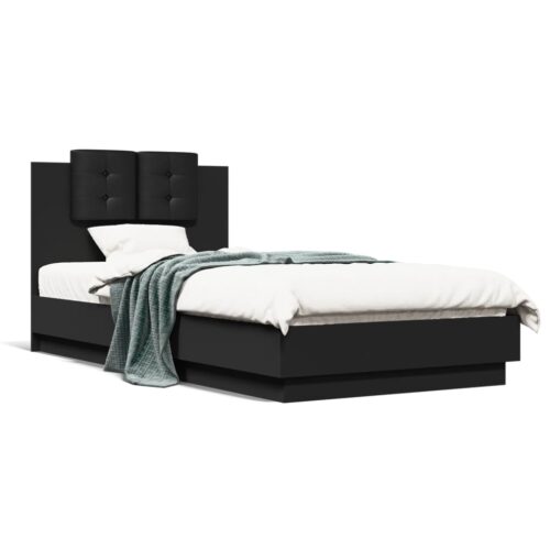 Bed Frame Black 90x190cm