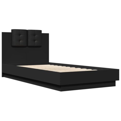 Bed Frame Black 90x190cm - Image 2