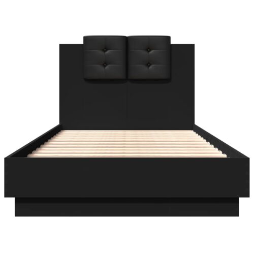 Bed Frame Black 90x190cm - Image 4