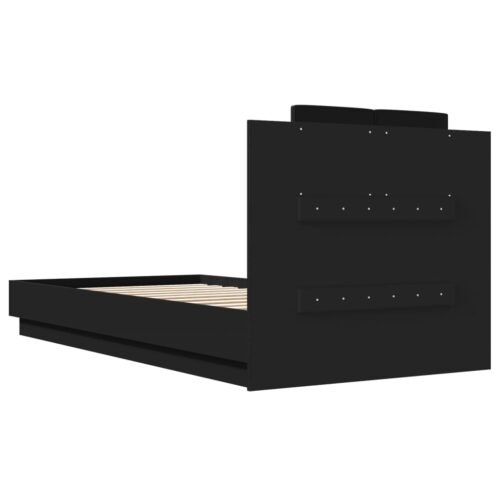 Bed Frame Black 90x190cm - Image 6