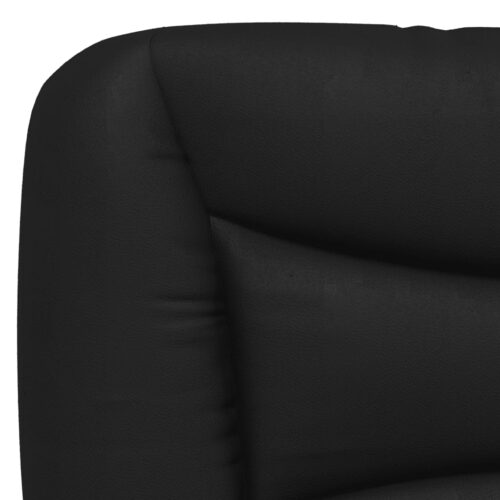 Bed Frame "Hvar" Black 152x203cm Queen Faux Leather - Image 10
