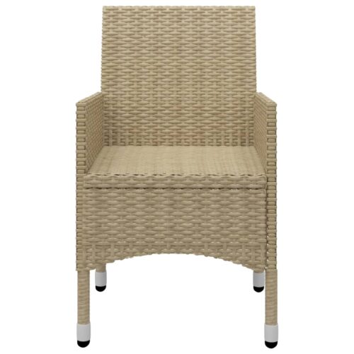 3-Piece Garden Dining Set Beige - Image 10