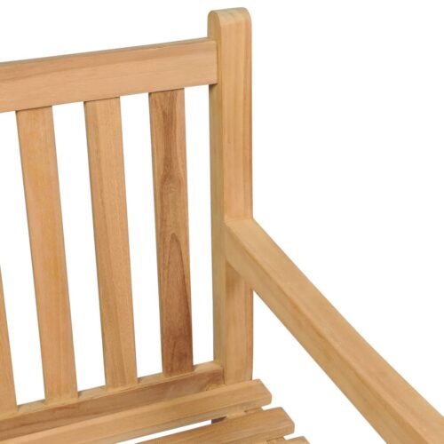 Garden Bench 228cm Solid Teak Wood - Image 6