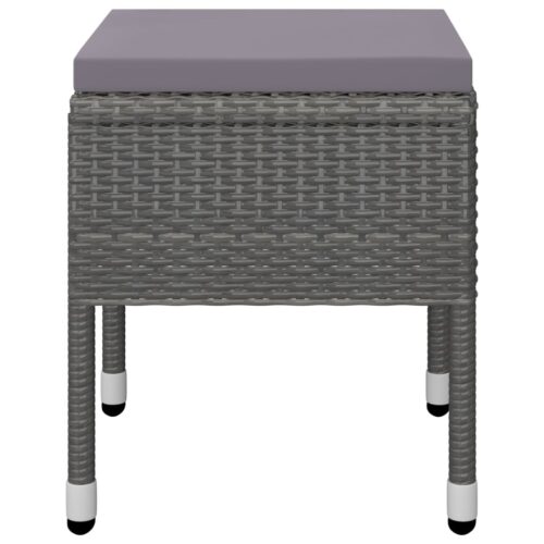 5-Piece Garden Dining Set Grey - Image 11