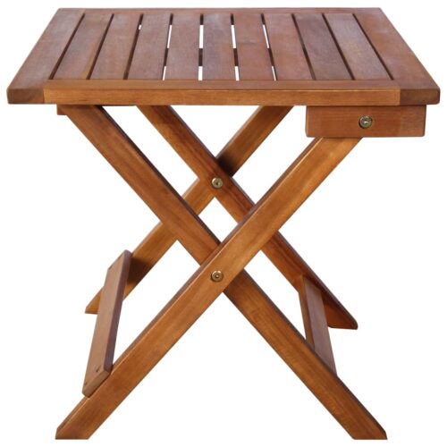 Sun Loungers 2pcs with Table Cushions Solid Wood Acacia - Image 6