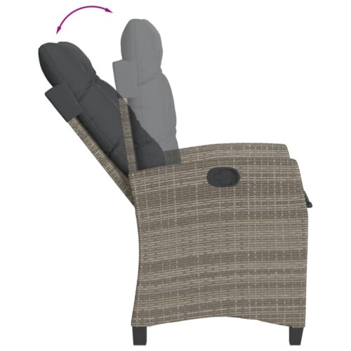 5-Piece Outdoor Dining Set Garden Patio Chairs Bistro Rattan Furniture Setting - Image 4