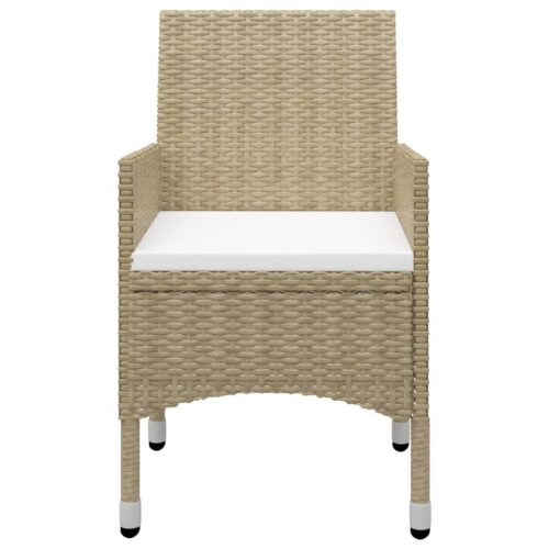 7-Piece Garden Dining Set Beige Outdoor Patio Lounge Furniture - Image 7