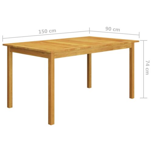 7-Piece Garden Dining Set Brown - Image 11