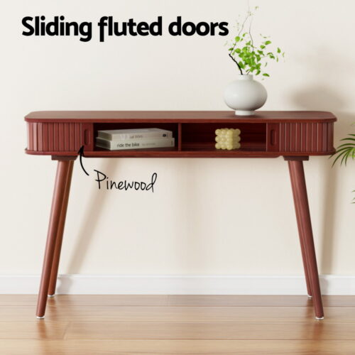 Artiss Console Table 2 Drawers 120CM - Image 6