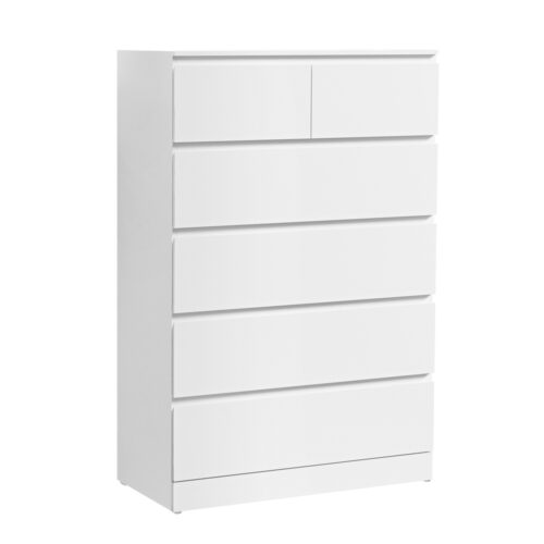 Artiss 6 Chest of Drawers - PEPE White - Image 3