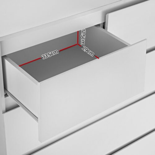 Artiss 6 Chest of Drawers - PEPE White - Image 7